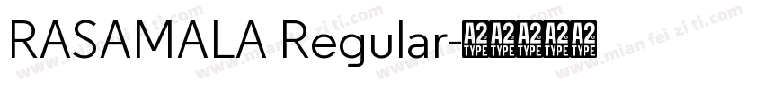 RASAMALA Regular字体转换